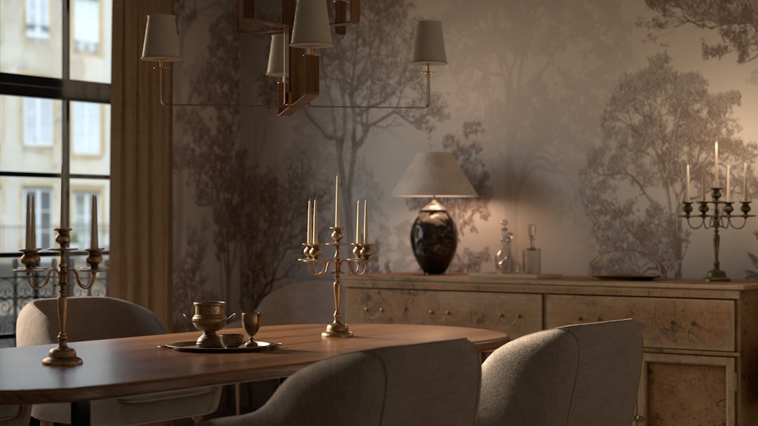 Bársony bútorok és fém kiegészítők